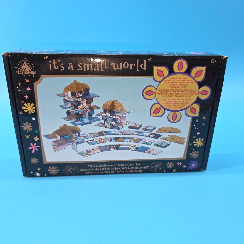 Disney It's a Small World Game Card Set Building Structure Toy Ages 6+